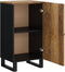 vidaXL - Dressoir - met - deur - 40x31x75 - cm - massief - mangohout