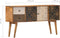 vidaXL - Dressoir - met - geprint - patroon - 130x30x70 - cm - massief - mangohout