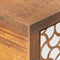 vidaXL - Dressoir - met - geprint - patroon - 130x30x70 - cm - massief - mangohout