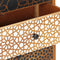 vidaXL - Dressoir - met - geprint - patroon - 90x30x70 - cm - massief - mangohout