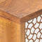 vidaXL - Dressoir - met - geprint - patroon - 90x30x70 - cm - massief - mangohout