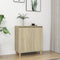 vidaXL - Dressoir - met - houten - poten - 60x35x70 - cm - bewerkt - hout - sonoma - eiken