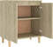 vidaXL - Dressoir - met - houten - poten - 60x35x70 - cm - bewerkt - hout - sonoma - eiken