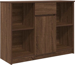 vidaXL - Dressoir - met - lade - 101x35x76 - cm - spaanplaat - bruin - eikenkleurig