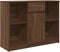 vidaXL - Dressoir - met - lade - 101x35x76 - cm - spaanplaat - bruin - eikenkleurig