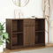 vidaXL - Dressoir - met - lade - 101x35x76 - cm - spaanplaat - bruin - eikenkleurig