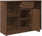 vidaXL - Dressoir - met - lade - 101x35x76 - cm - spaanplaat - bruin - eikenkleurig