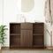 vidaXL - Dressoir - met - lade - 101x35x76 - cm - spaanplaat - bruin - eikenkleurig