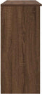 vidaXL - Dressoir - met - lade - 101x35x76 - cm - spaanplaat - bruin - eikenkleurig