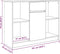 vidaXL - Dressoir - met - lade - 101x35x76 - cm - spaanplaat - gerookt - eikenkleurig