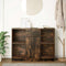 vidaXL - Dressoir - met - lade - 101x35x76 - cm - spaanplaat - gerookt - eikenkleurig