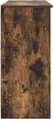 vidaXL - Dressoir - met - lade - 101x35x76 - cm - spaanplaat - gerookt - eikenkleurig