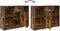 vidaXL - Dressoir - met - lade - 101x35x76 - cm - spaanplaat - gerookt - eikenkleurig