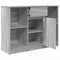 vidaXL - Dressoir - met - lade - 101x35x76 - cm - spaanplaat - grijs - Sonoma