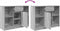 vidaXL - Dressoir - met - lade - 101x35x76 - cm - spaanplaat - grijs - Sonoma