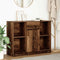 vidaXL - Dressoir - met - lade - 101x35x76 - cm - spaanplaat - oud - hout