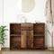 vidaXL - Dressoir - met - lade - 101x35x76 - cm - spaanplaat - oud - hout