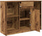 vidaXL - Dressoir - met - lade - 101x35x76 - cm - spaanplaat - oud - hout