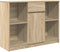 vidaXL - Dressoir - met - lade - 101x35x76 - cm - spaanplaat - sonoma - eikenkleurig