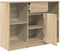 vidaXL - Dressoir - met - lade - 101x35x76 - cm - spaanplaat - sonoma - eikenkleurig