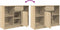 vidaXL - Dressoir - met - lade - 101x35x76 - cm - spaanplaat - sonoma - eikenkleurig