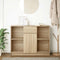 vidaXL - Dressoir - met - lade - 101x35x76 - cm - spaanplaat - sonoma - eikenkleurig