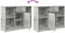 vidaXL - Dressoir - met - lade - 101x35x76 - cm - spaanplaat - betongrijs