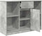 vidaXL - Dressoir - met - lade - 101x35x76 - cm - spaanplaat - betongrijs