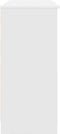 vidaXL - Dressoir - met - lade - 101x35x76 - cm - spaanplaat - wit