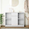 vidaXL - Dressoir - met - lade - 101x35x76 - cm - spaanplaat - wit