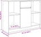 vidaXL - Dressoir - met - lade - 101x35x76 - cm - spaanplaat - zwart - eikenkleurig