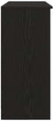 vidaXL - Dressoir - met - lade - 101x35x76 - cm - spaanplaat - zwart - eikenkleurig