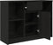vidaXL - Dressoir - met - lade - 101x35x76 - cm - spaanplaat - zwart - eikenkleurig