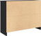 vidaXL - Dressoir - met - lade - 101x35x76 - cm - spaanplaat - zwart - eikenkleurig