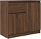 vidaXL - Dressoir - met - lade - 71x35x65 - cm - spaanplaat - bruin - eikenkleurig