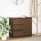 vidaXL - Dressoir - met - lade - 71x35x65 - cm - spaanplaat - bruin - eikenkleurig