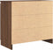 vidaXL - Dressoir - met - lade - 71x35x65 - cm - spaanplaat - bruin - eikenkleurig