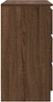 vidaXL - Dressoir - met - lade - 71x35x65 - cm - spaanplaat - bruin - eikenkleurig