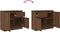 vidaXL - Dressoir - met - lade - 71x35x65 - cm - spaanplaat - bruin - eikenkleurig