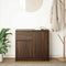vidaXL - Dressoir - met - lade - 71x35x65 - cm - spaanplaat - bruin - eikenkleurig
