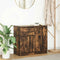 vidaXL - Dressoir - met - lade - 71x35x65 - cm - spaanplaat - gerookt - eikenkleurig