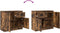 vidaXL - Dressoir - met - lade - 71x35x65 - cm - spaanplaat - gerookt - eikenkleurig