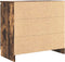 vidaXL - Dressoir - met - lade - 71x35x65 - cm - spaanplaat - gerookt - eikenkleurig