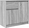 vidaXL - Dressoir - met - lade - 71x35x65 - cm - spaanplaat - grijs - Sonoma
