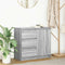 vidaXL - Dressoir - met - lade - 71x35x65 - cm - spaanplaat - grijs - Sonoma