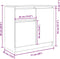 vidaXL - Dressoir - met - lade - 71x35x65 - cm - spaanplaat - grijs - Sonoma