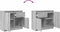 vidaXL - Dressoir - met - lade - 71x35x65 - cm - spaanplaat - grijs - Sonoma
