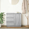 vidaXL - Dressoir - met - lade - 71x35x65 - cm - spaanplaat - grijs - Sonoma