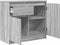 vidaXL - Dressoir - met - lade - 71x35x65 - cm - spaanplaat - grijs - Sonoma