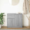 vidaXL - Dressoir - met - lade - 71x35x65 - cm - spaanplaat - grijs - Sonoma